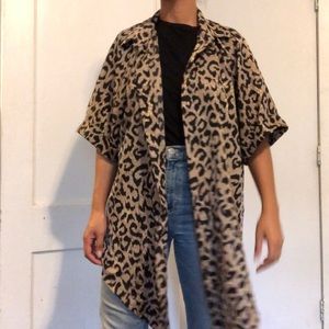 Vintage leopard jacket/ shawl